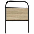 vidaXL Hoofdbord 80 cm staal en bewerkt hout sonoma, Huis en Inrichting, Slaapkamer | Bedden, Verzenden, Nieuw, Bruin, Hout