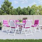 vidaXL Stoelkussens 6 st lage rug oxford stof roze, Huis en Inrichting, Woonaccessoires | Kussens, Verzenden, Nieuw, Roze