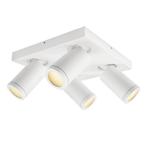 Witte badkamer plafondspot Kenan, 4L, IP44, Huis en Inrichting, Lampen | Plafondlampen, Ophalen of Verzenden, Nieuw, Modern