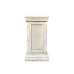 Vierkante zuil - steen - 46 cm - strakke lijnen - wit, Huis en Inrichting, Woonaccessoires | Zuilen en Pilaren, Ophalen of Verzenden