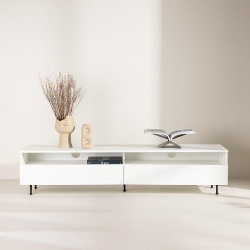 Nohr TV-meubel Apolonia 180cm, kleur Wit, Huis en Inrichting, Kasten | Televisiemeubels, Nieuw, Verzenden