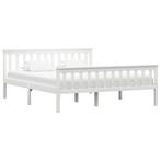 vidaXL Bedframe massief grenenhout wit 160x200 cm, Verzenden, Wit, 200 cm, 160 cm