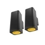 Set 2x Schuttinglamp LED 2x3Watt ZWART 230Volt IP65 dimbaar, Ophalen of Verzenden, Nieuw