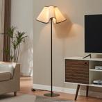 Staande lamp Ashton vloerlamp 153 cm zwart en wit E27 lux.pr, Huis en Inrichting, Lampen | Vloerlampen, Verzenden, Nieuw
