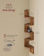 Hoekplank / wandplank - wandkast - met 5 niveaus - hoogte, Huis en Inrichting, Kasten | Wandmeubels, Verzenden, Nieuw
