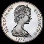Isle of Man. 1 Crown 1977 - The Queens Silver Jubilee