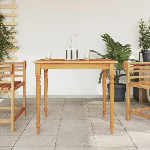 vidaXL Tafel Batavia 85x85x75 cm massief teakhout, Tuin en Terras, Tuintafels, Nieuw, Teakhout, Verzenden