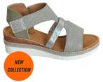 Trendy Zomers Sleehak Mint, Kleding | Dames, Schoenen, Ophalen of Verzenden, Nieuw, Groen, Sandalen of Muiltjes