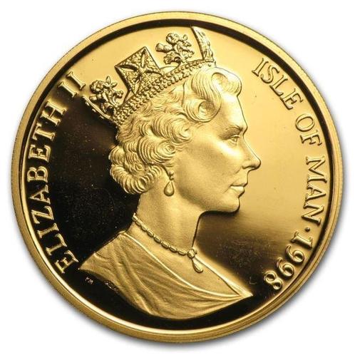Isle of Man. 1998 1 oz Isle of Man Gold Birman Cat Coin, Postzegels en Munten, Edelmetalen en Baren