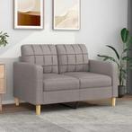 vidaXL Tweezitsbank 120 cm stof taupe, Verzenden, Minder dan 150 cm, Stof, Nieuw