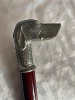 Wandelstok - Hout, Jachthond - Metaal - Italië