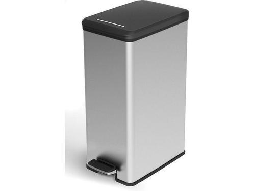 Curver Decobin Slim Prullenbak- 40 liter - Metallic, Huis en Inrichting, Woonaccessoires | Overige, Zo goed als nieuw, Verzenden