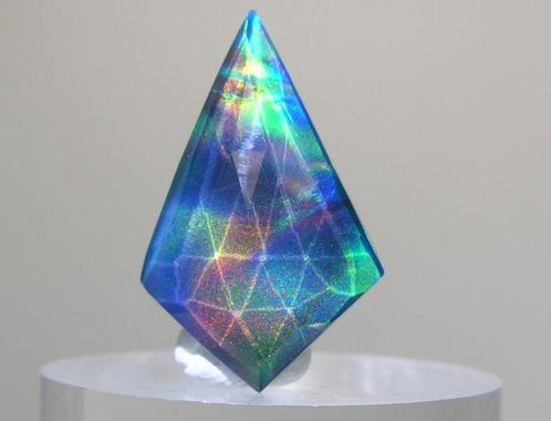 Opaal Cabochon - Hoogte: 29 mm - Breedte: 19 mm- 2.9 g - (1), Verzamelen, Mineralen en Fossielen