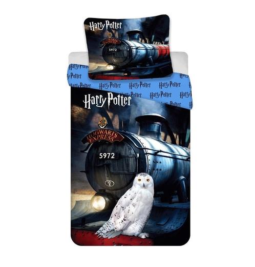 Harry Potter dekbedovertrek Hogwarts Express 111HP - katoen, Kinderen en Baby's, Kinderkamer | Beddengoed, Nieuw, Verzenden