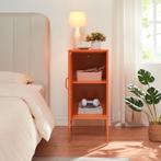 Nachtkastje Hausjärvi 82x35x35 cm staal oranje [en.casa], Huis en Inrichting, Verzenden, Nieuw