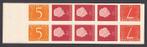 Nederland 1964 - Postzegelboekje, met variëteit paartje 7