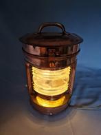 Ships lamp - Glas, Messing, Koper, Antiek en Kunst