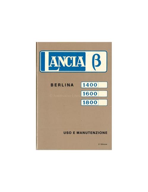 1973 LANCIA BETA BERLINA INSTRUCTIEBOEKJES ITALIAANS, Auto diversen, Handleidingen en Instructieboekjes