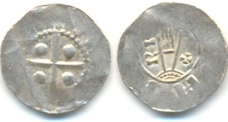 Denar Nederland Deventer: Heinrich Ii, 1002-24, Postzegels en Munten, Munten | Europa | Niet-Euromunten, Verzenden