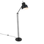 Retro vloerlamp zwart draai- en kantelbaar - Chappie, Nieuw, Overige materialen, Retro, 150 tot 200 cm