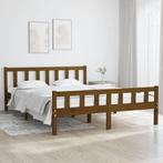 vidaXL Bedframe massief hout honingbruin 120x200 cm, Bruin, Verzenden, Nieuw, Twijfelaar
