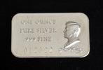 Verenigde Staten. Silver bar John F. Kennedy silver bar