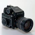 Mamiya 645 met prisma zoeker + Mamiya Sekor C 45mm f/2.8, Audio, Tv en Foto, Fotocamera's Digitaal, Verzenden, Gebruikt