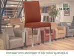 Leren eetkamerstoel Comfort - Toledo Terra (donkercognac) -, Huis en Inrichting, Stoelen, Bruin, Nieuw, Leer, Ophalen of Verzenden