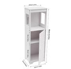 Smal Wit Badkamerkastje – Vrijstaand Opbergmeubel 90 cm, Huis en Inrichting, Verzenden, Nieuw