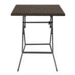Vierkante opvouwbare tafel bruin 620mm, Verzenden, Nieuw in verpakking