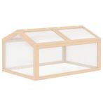 TRUUSK Kweekkas Broeikas 102x71x53cm Met Weerbestendige Hout, Verzenden