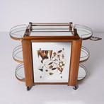 Joseph Tugas - Serveerwagen - Walnoot, Antiek en Kunst