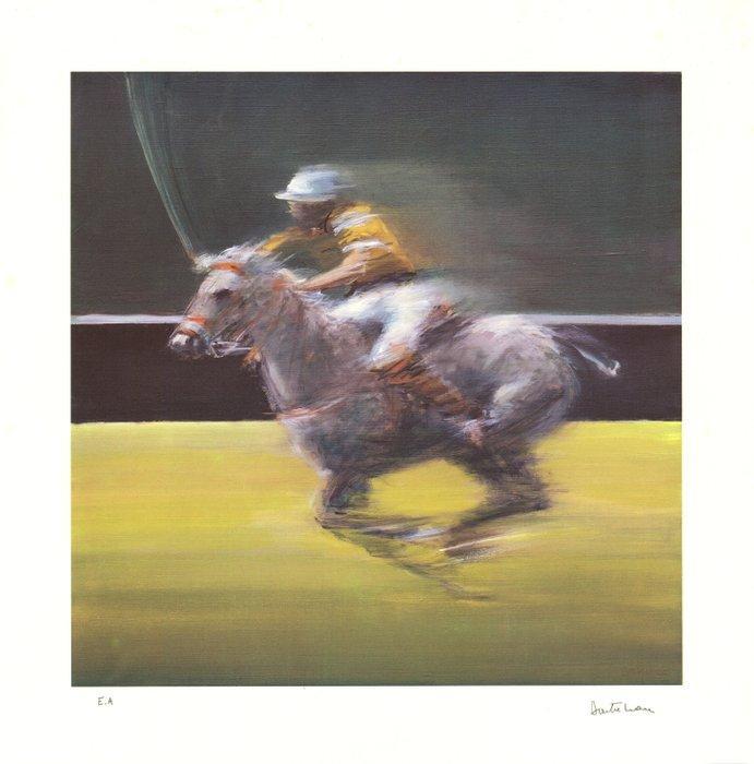 Pierre Doutreleau (1938) - Cheval et cavalier au galop, Antiek en Kunst, Antiek | Overige Antiek