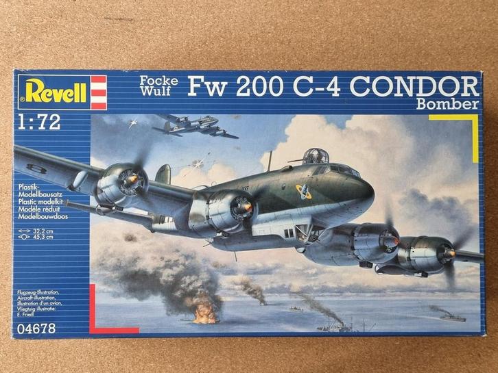 Revell 04678 Focke Wulf Fw 200 C-4 Condor Bomber 1:72, Hobby en Vrije tijd, Modelbouw | Vliegtuigen en Helikopters, Revell, Verzenden