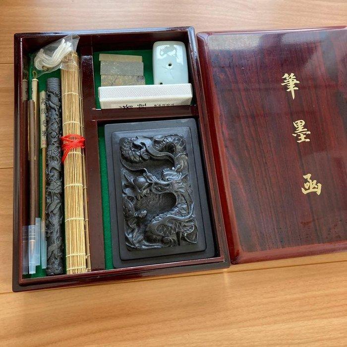 Vintage Japanese Bokuhitsu Dgu Setto - Brush and Ink, Antiek en Kunst, Antiek | Speelgoed