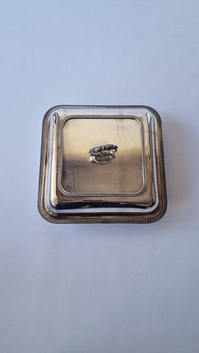 Sauskom - .800 zilver - Kuil met deksel, Antiek en Kunst, Antiek | Goud en Zilver