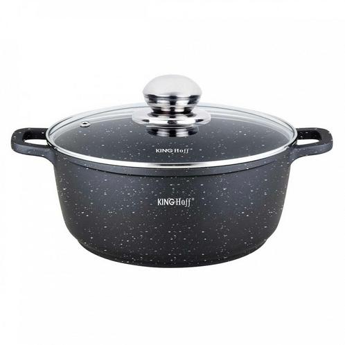Kinghoff KH-1595 braadpan met marmeren coating 24 cm 4.5, Huis en Inrichting, Keuken | Potten en Pannen, Ophalen of Verzenden