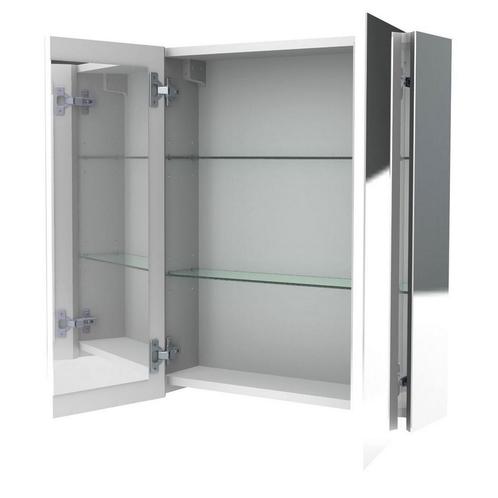 Spiegelkast Allibert Oslo 60 cm Grijs, Doe-het-zelf en Verbouw, Sanitair, Overige typen, Nieuw, Ophalen of Verzenden