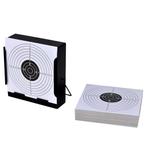 vidaXL Schietkast vierkant met 100 papieren targets 14 cm, Sport en Fitness, Schietsport-accessoires, Verzenden, Nieuw