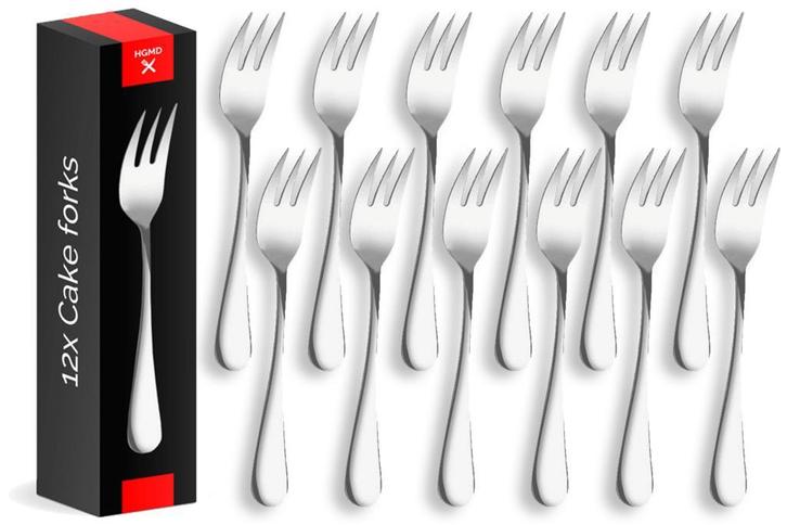 HGMD Gebaksvorkjes - 12 stuks - 14cm - RVS, Huis en Inrichting, Keuken | Keukenbenodigdheden, Nieuw, Verzenden
