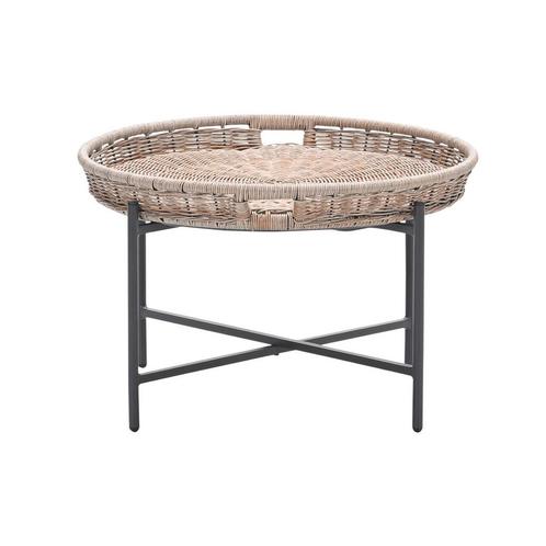 Garden Impressions Nigori bijzettafel Ø70xH40 cm - natural, Tuin en Terras, Tuinsets en Loungesets, Verzenden