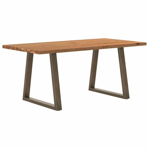 vidaXL Eettafel rechthoekig 180x90x74 cm massief eikenhout, Huis en Inrichting, Tafels | Eettafels, Nieuw, Verzenden