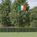 vidaXL Vlag met vlaggenmast Ierland 5,55 m aluminium, Diversen, Verzenden, Nieuw