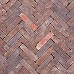 Gebakken waaltjes Rivaton paars-bruin getrommeld, Tuin en Terras, Tegels en Klinkers, Keramiek, Klinkers, Nieuw, Ophalen of Verzenden