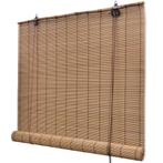Bamboe Rolgordijn 100x220 vidaXL Bruin | Tweedekansje | O..., 100 tot 150 cm, Bruin, 200 cm of meer, Nieuw