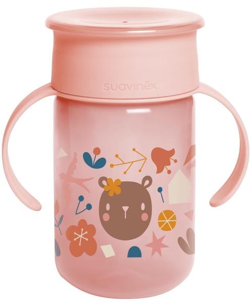 Suavinex Forest Roze 360° Drinkbeker met Handvatten, Kinderen en Baby's, Babyvoeding en Toebehoren, Nieuw, Verzenden