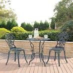 Bistroset balkonset gietijzer tuintafel en 2 tuinstoelen gro, Tuin en Terras, Nieuw, Verzenden