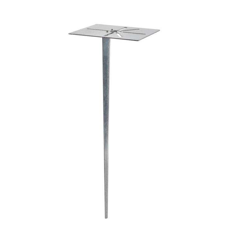 Stalen grondpin met bevestigingsmateriaal, Tuin en Terras, Buitenverlichting, Nieuw, Overige materialen