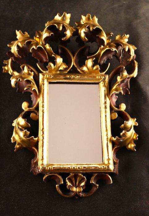Gestoken en verguld - Spiegel - Glas, Hout, Antiek en Kunst, Antiek | Overige Antiek