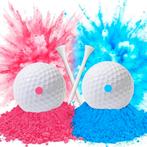 Set met 2 gender reveal onthullings golfballen, Verzenden, Nieuw, Feestartikel, Geboorte of Huwelijk
